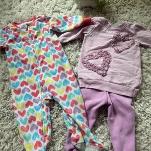 Colorful Heart Pattern Baby Onesie Bundle from Kids Headquarters